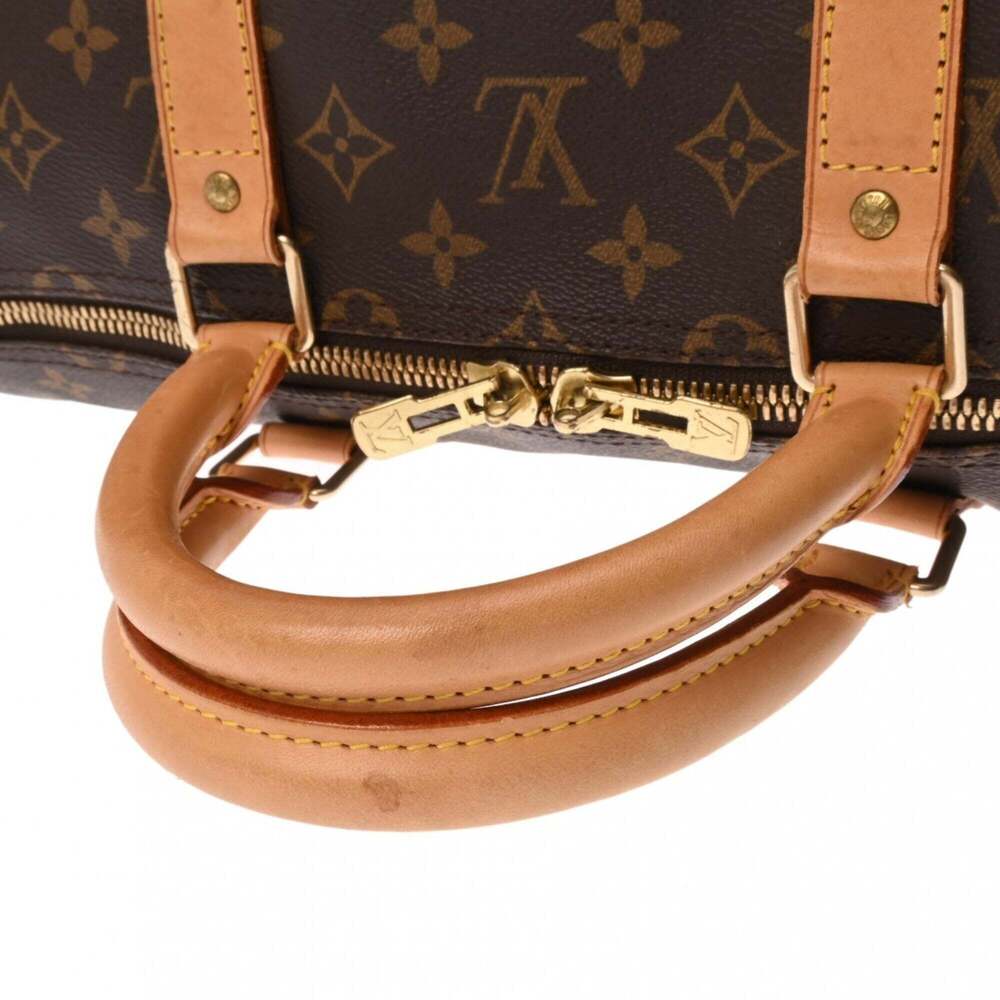 LOUIS VUITTON Brown Monogram Canvas Keepall 55 Boston Bag - Picture 4 of 11